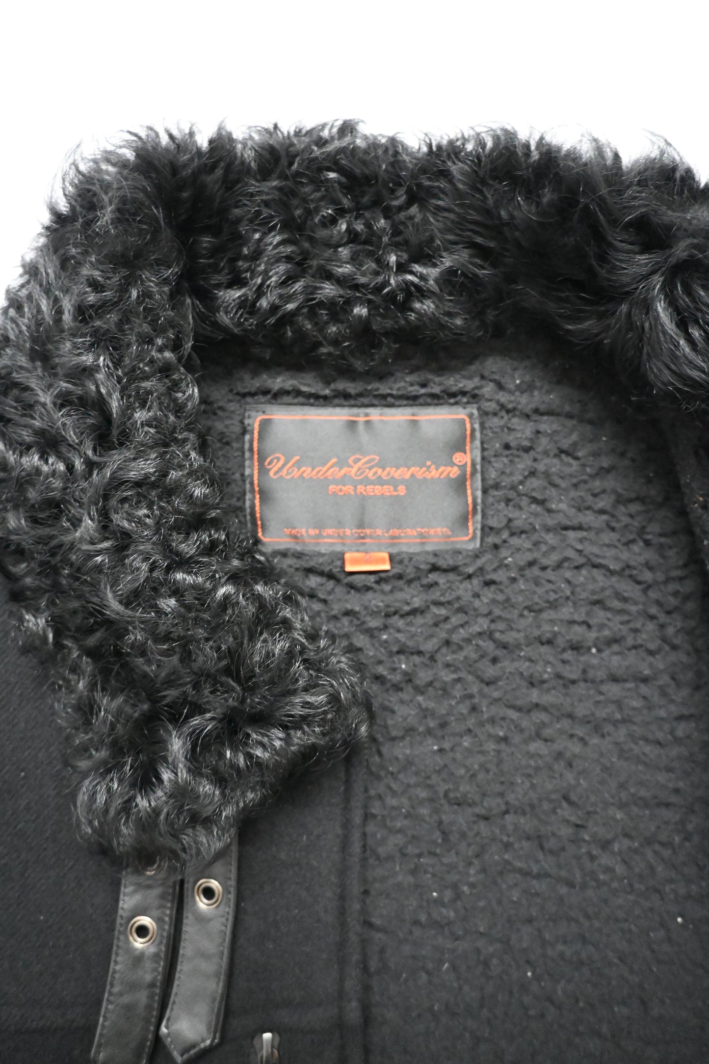 2006aw undercover arts＆crafts fur docking wool blouson 2