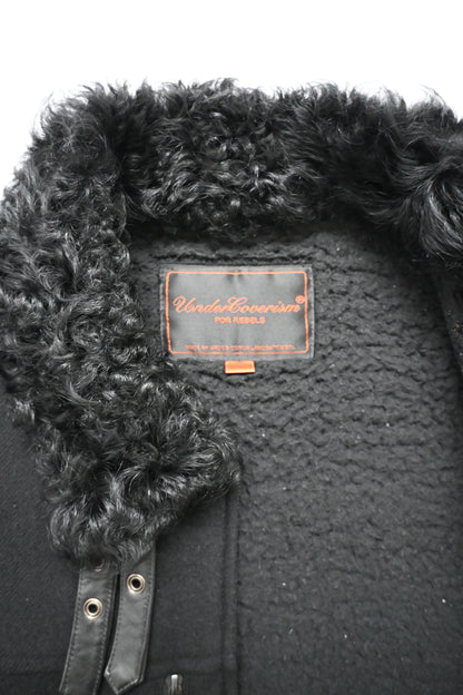 2006aw undercover arts＆crafts fur docking wool blouson 2
