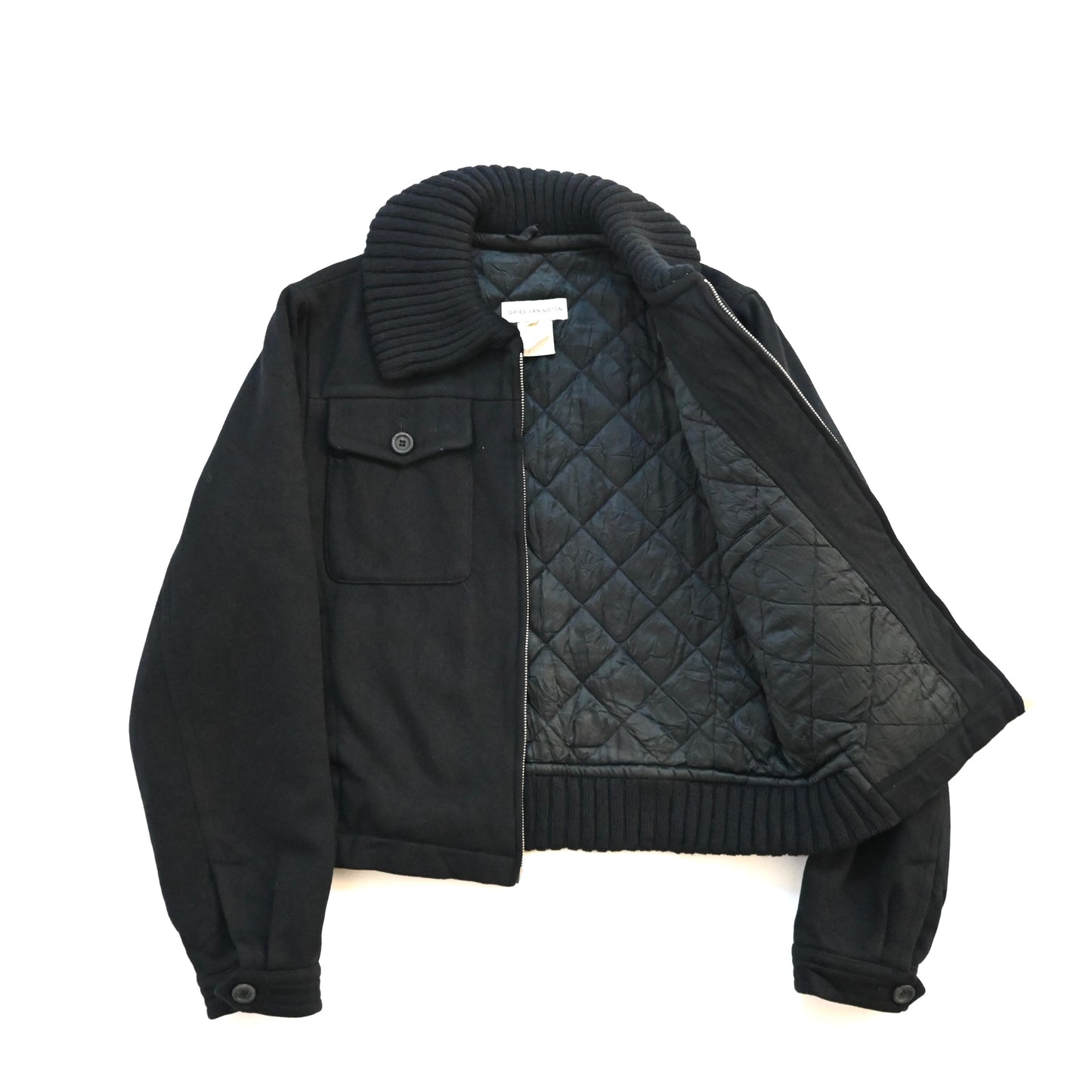 1997aw dries van noten kint docking wool blouson 48