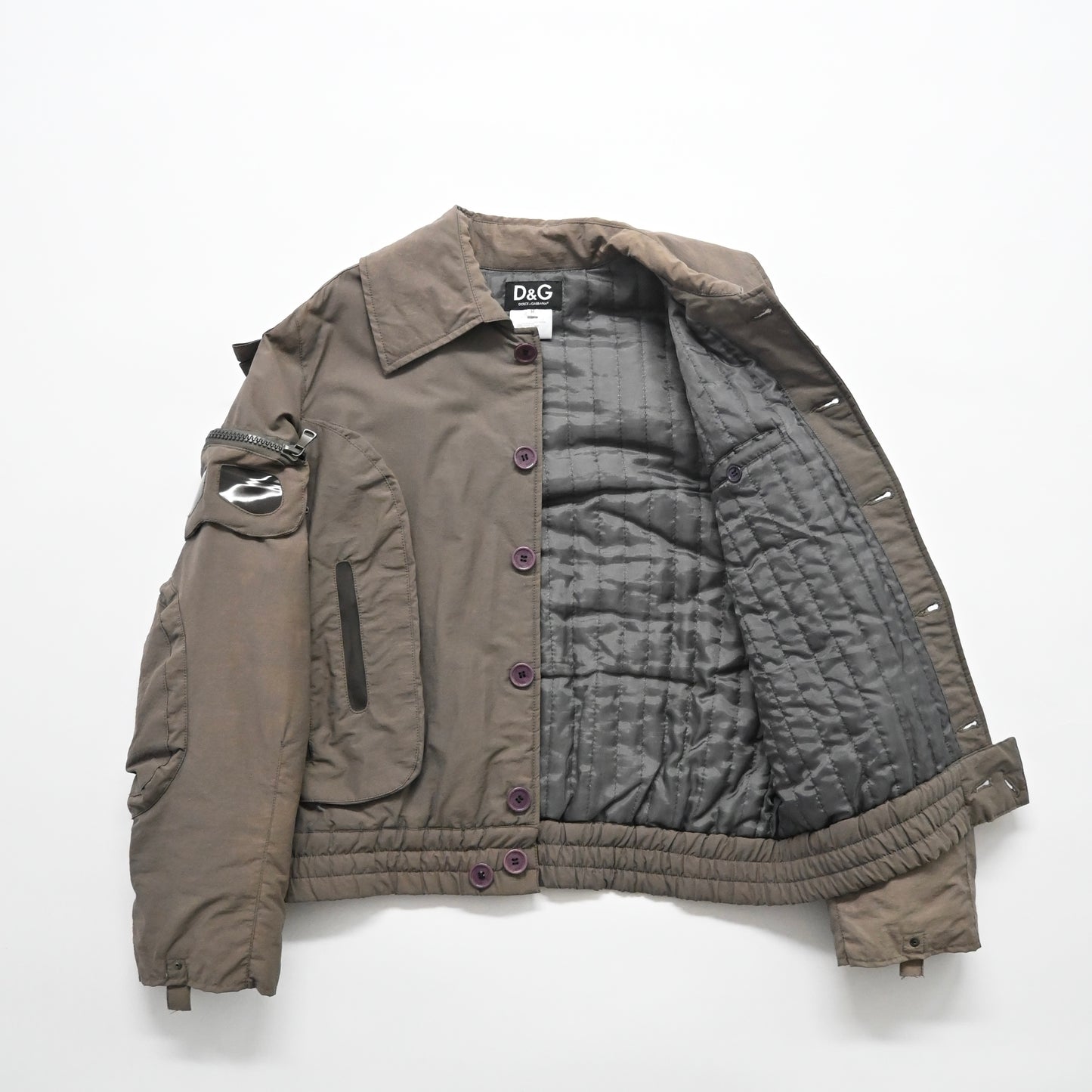 2003aw dolce&gabbana military parachute bomber jacket M