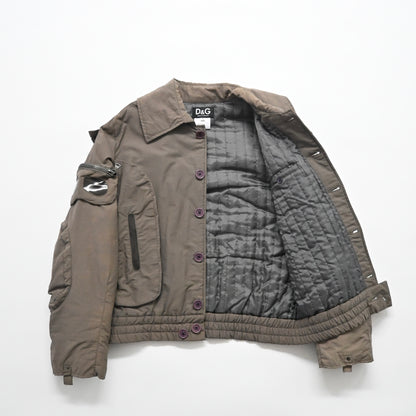 2003aw dolce&gabbana military parachute bomber jacket M