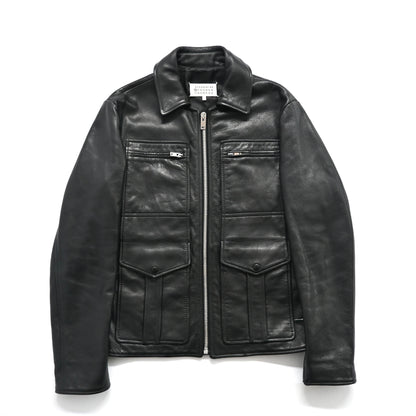 2015aw martin margiela riders cow leather jacket 52