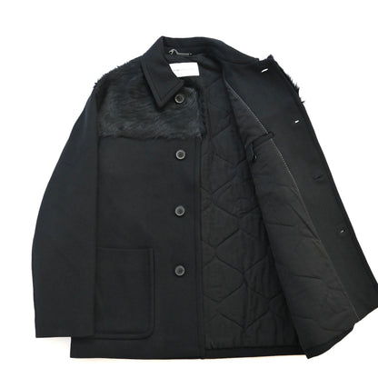 2023aw dries van noten work wear panelled wool coat M