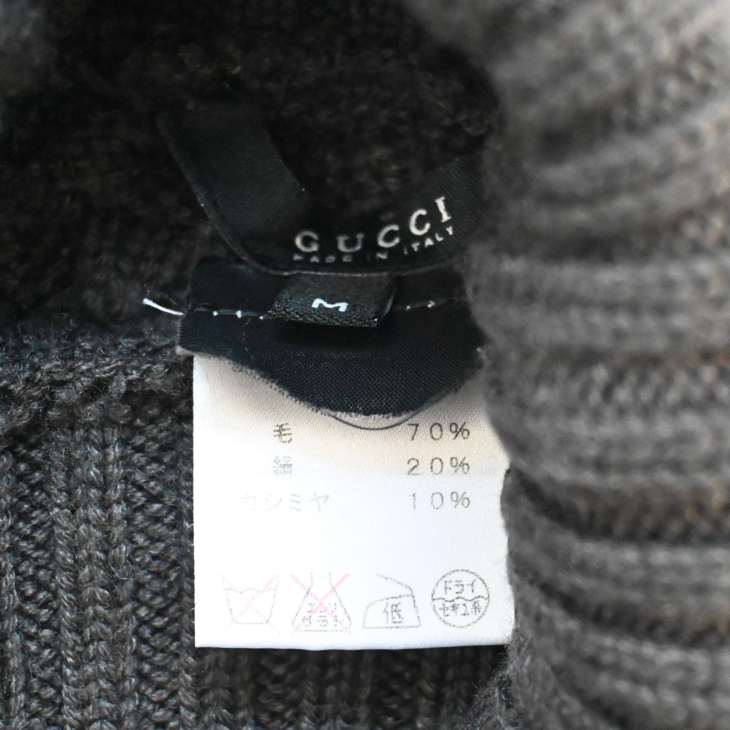 2002aw gucci geometric pattern wool turtleneck M