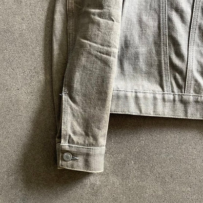 2000s helmut lang grey denim jacket 40