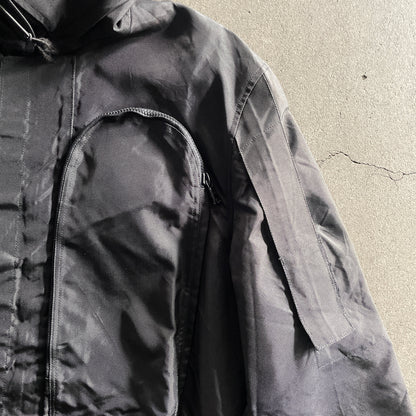 1990s vexed generation black ballistic nylon riot parka M