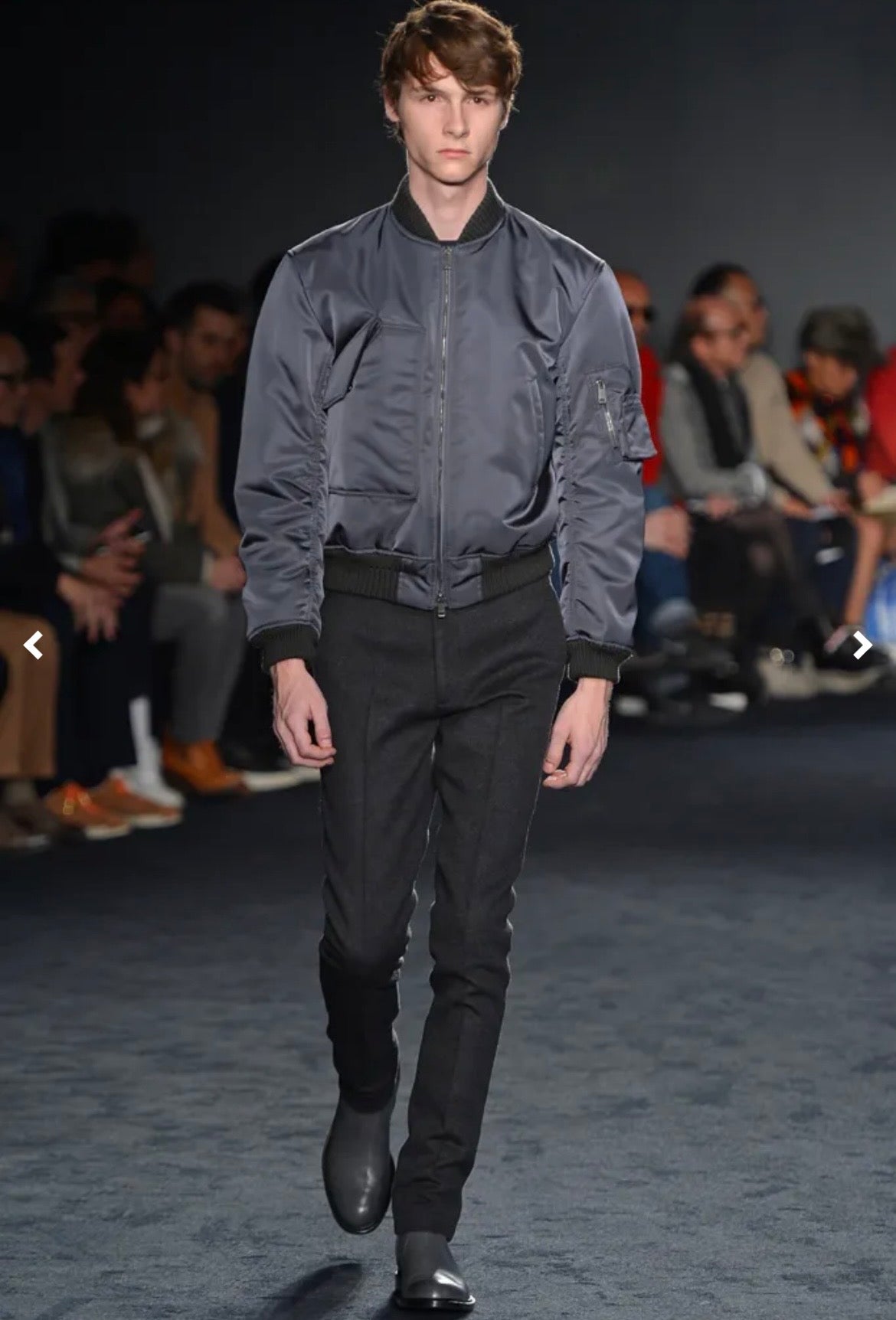 2016aw jil sander nylon padded bomber jacket 50
