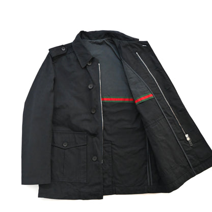 2000s gucci cotton high neck half coat 48 by Tom ford