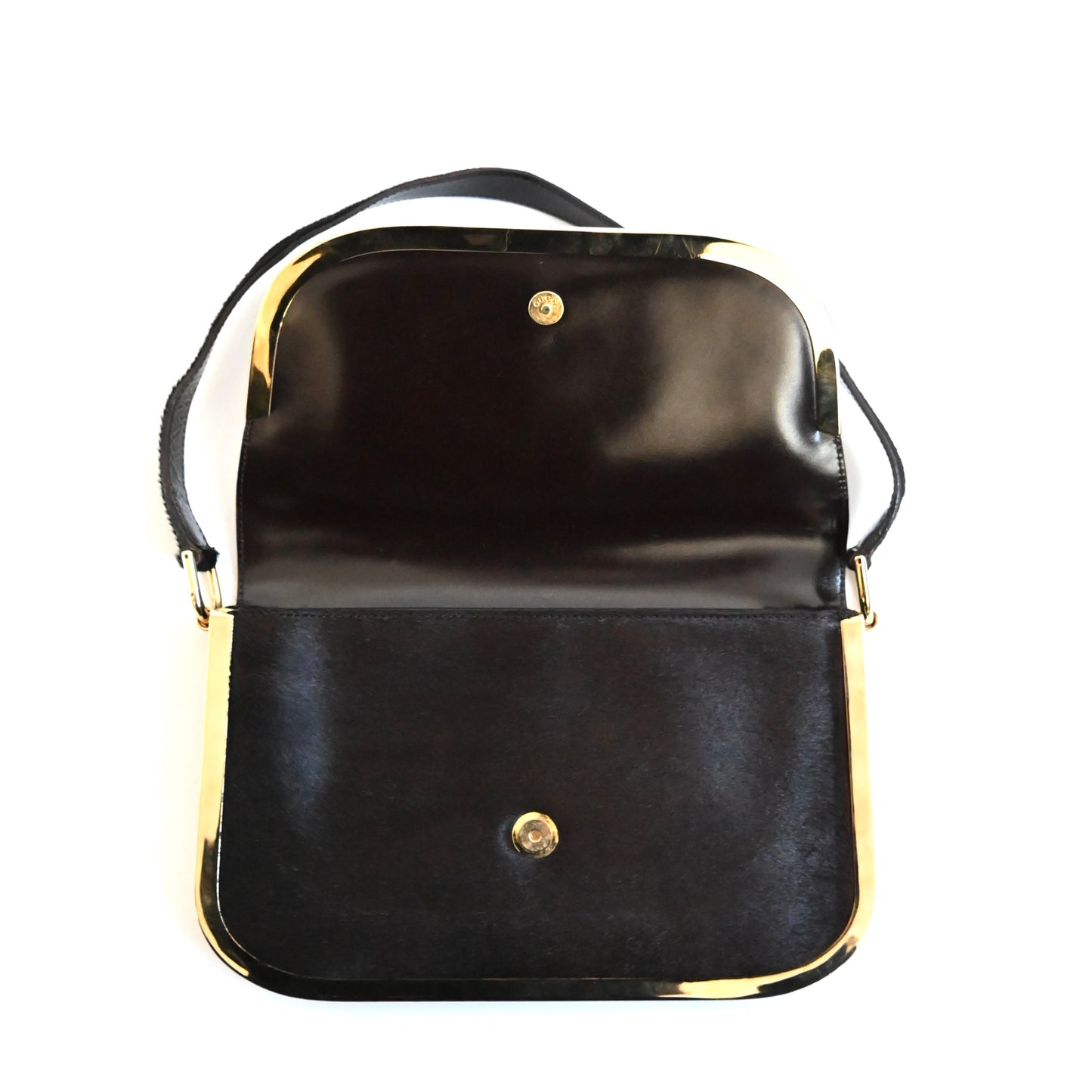 1996aw gucci gold bangle calf hair hand bag by Tom ford