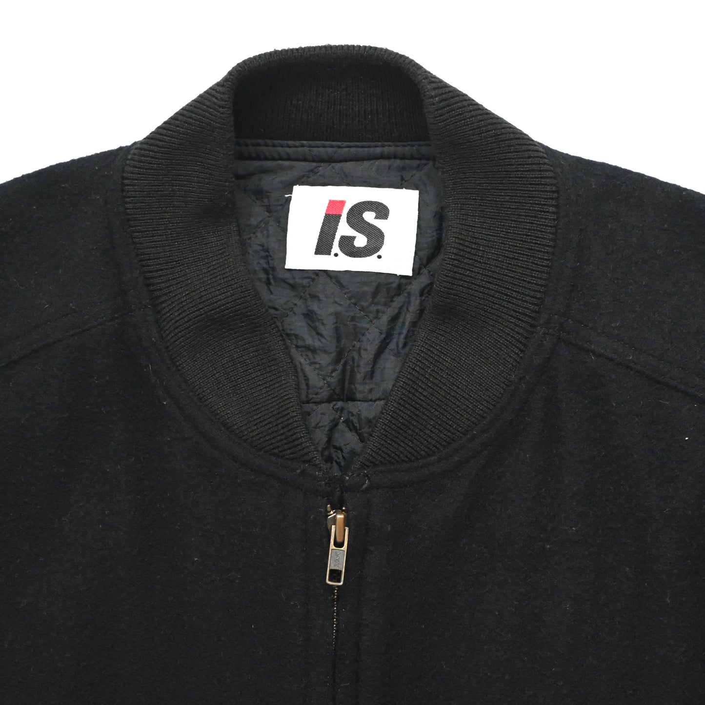 1980s issey miyake caretag wool varsity jacket M