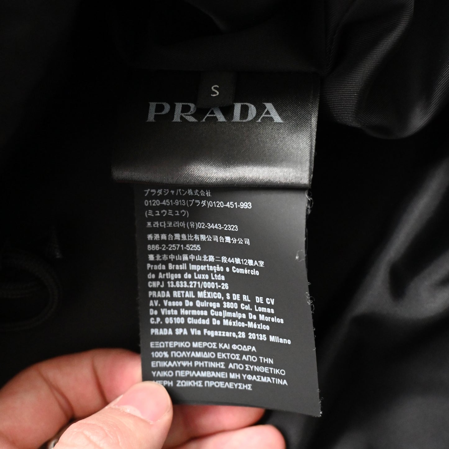 2020ss prada sgb407 anorak nylon hoodie S