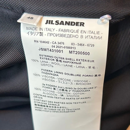 2021aw jil sander single breasted wool balmacaan coat 48