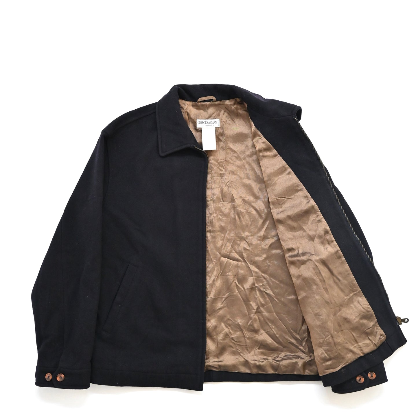 1990s giorgio armani wool blouson jacket 50