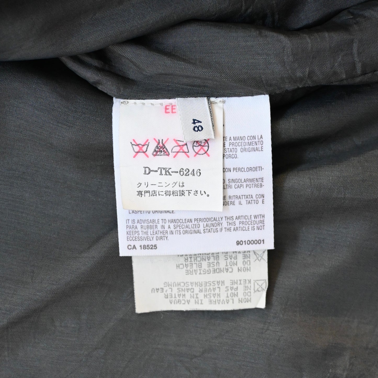 1990s emporio emporio armani suede leather jacket 48