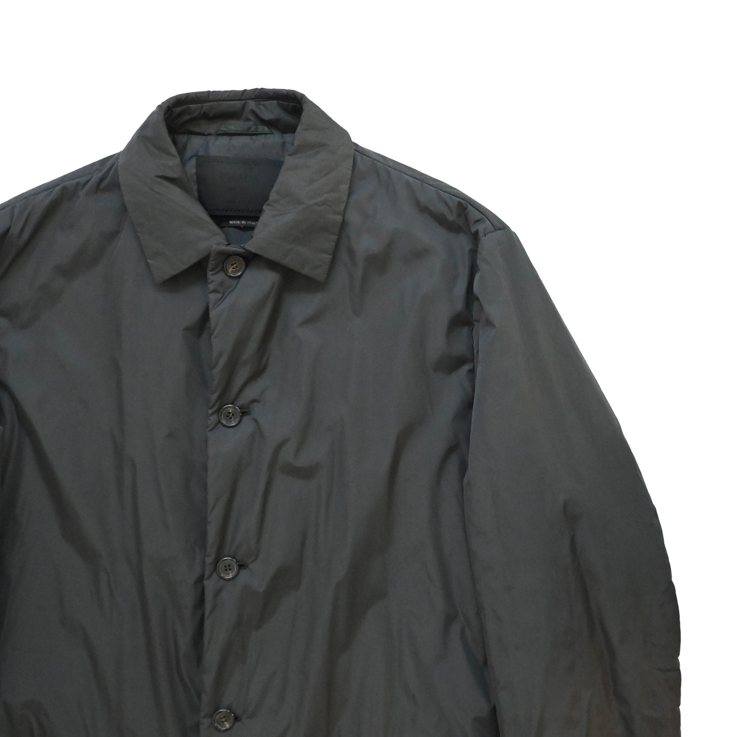1998aw prada padded nylon long coat L