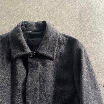 2009aw prada tiered leather wool coat
44