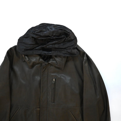 1992ss issey miyake lamb leather flight jacket L