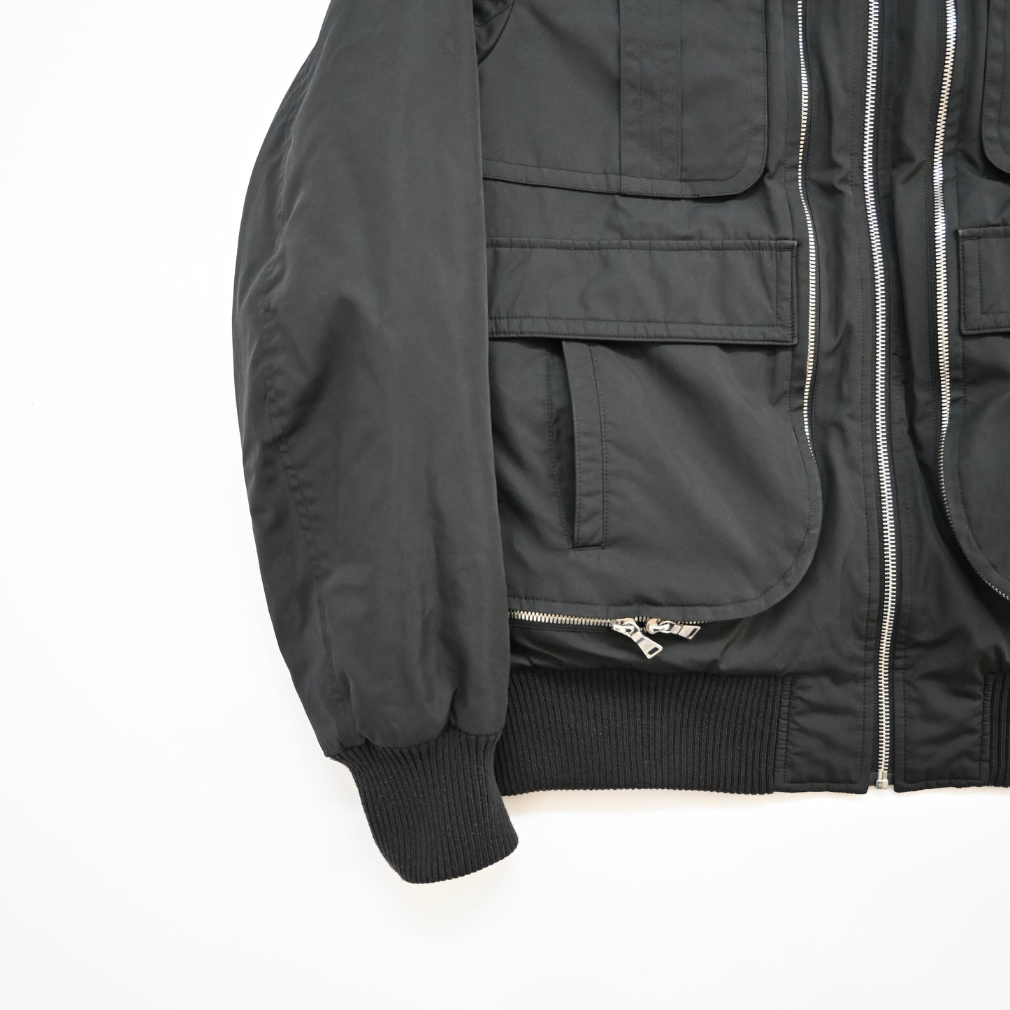 2000s neil barrett multi zipper nylon jacket S