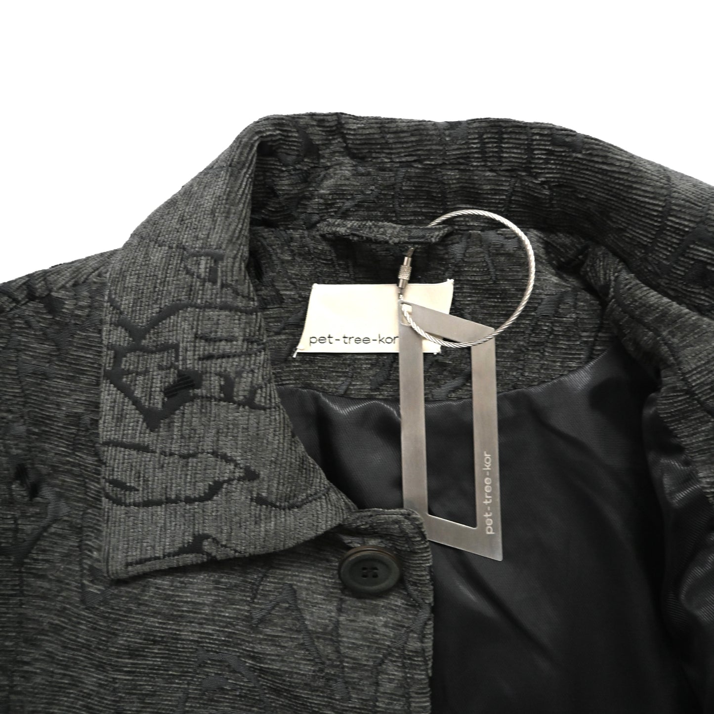 2023aw pet tree kor textured pattern polamide jacket 48