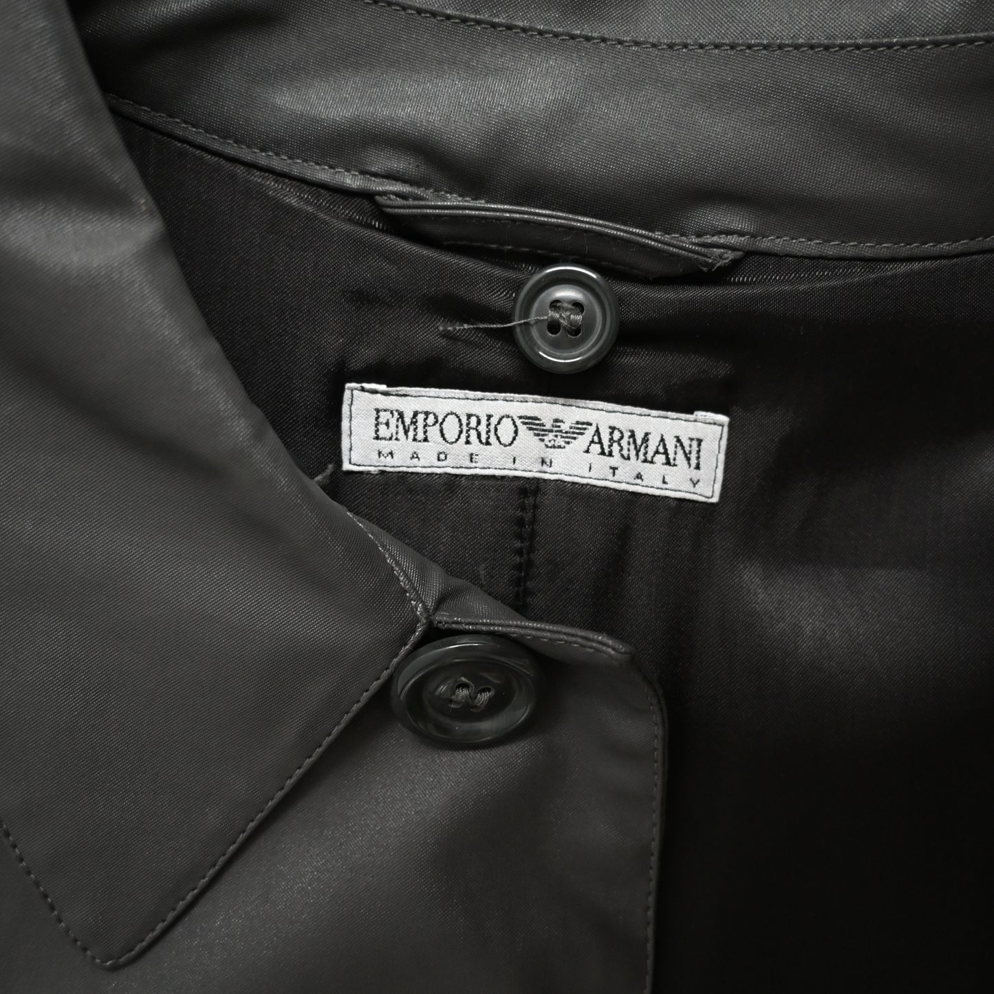 1996aw emporio armani vinylon long coat 50