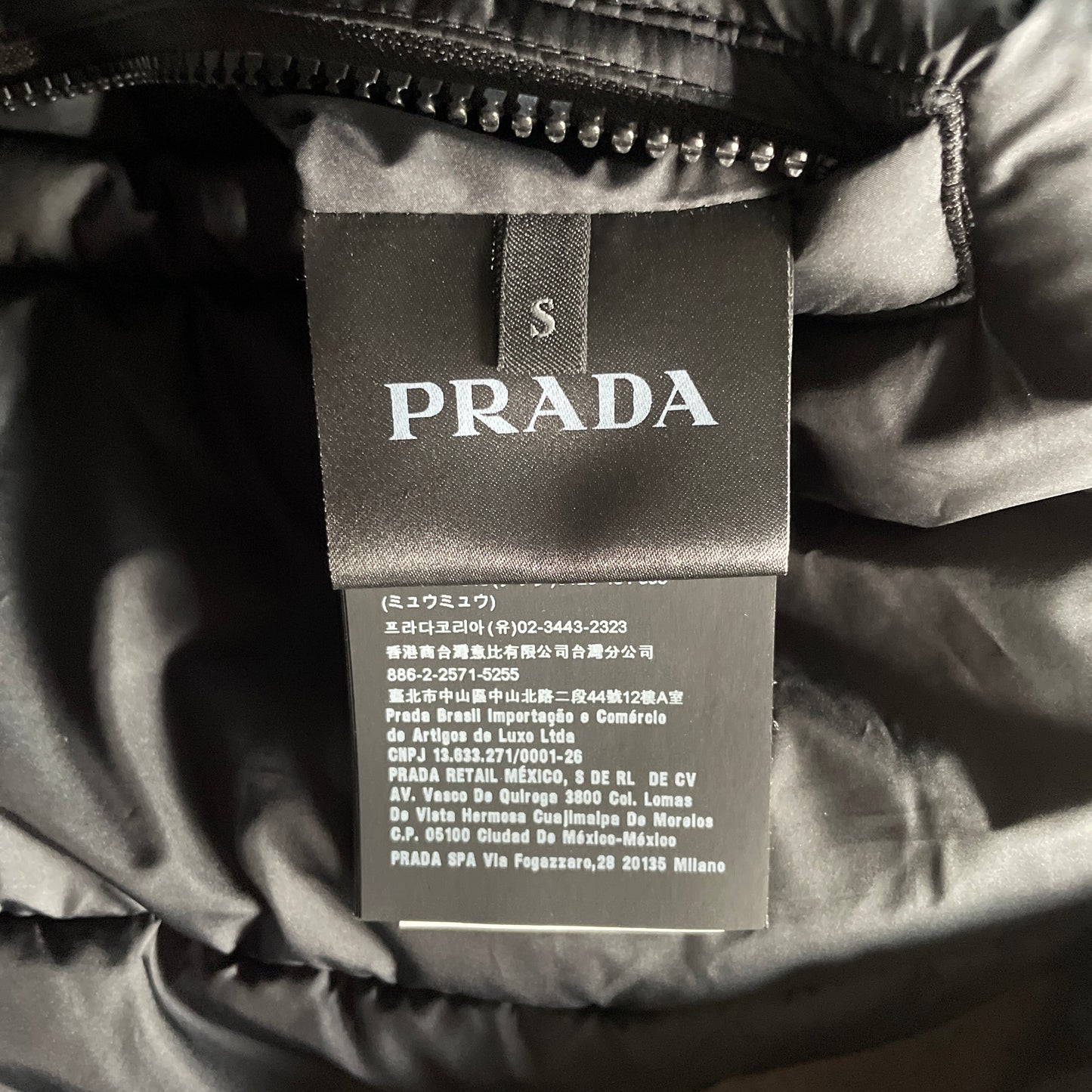 2018aw prada sgn921 reversible nylon down jacket S