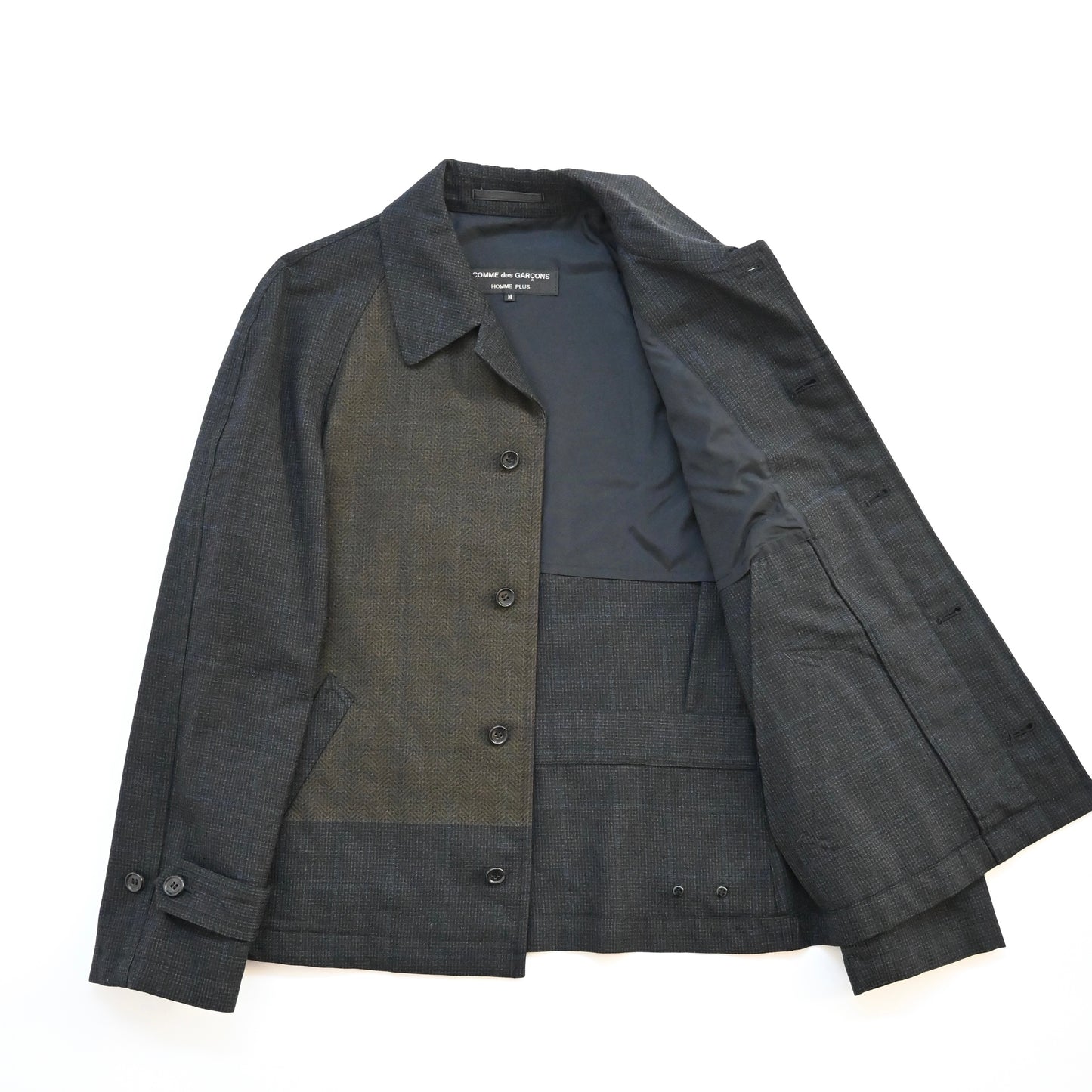 1996aw comme des garcons homme plus over dyeing raglan wool blouson M