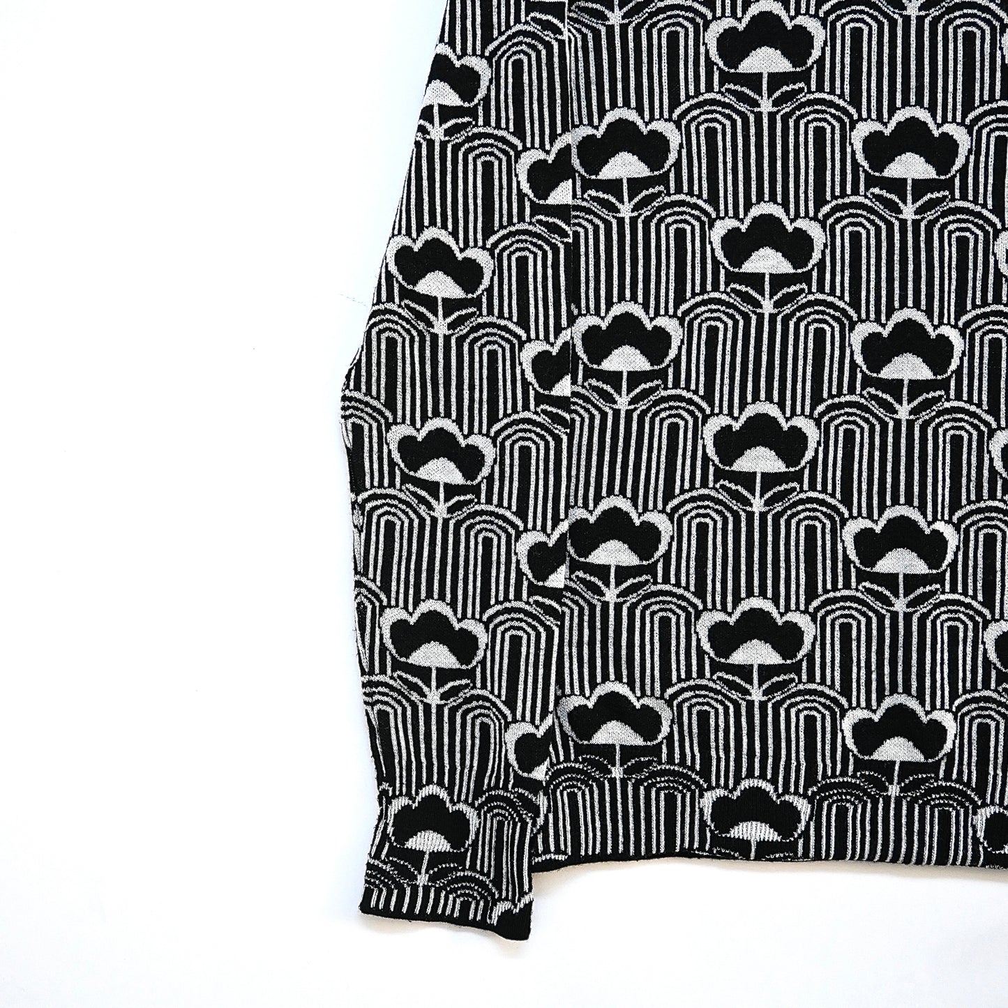 2021aw prada wool floral turtleneck sweater 50 by raf simons