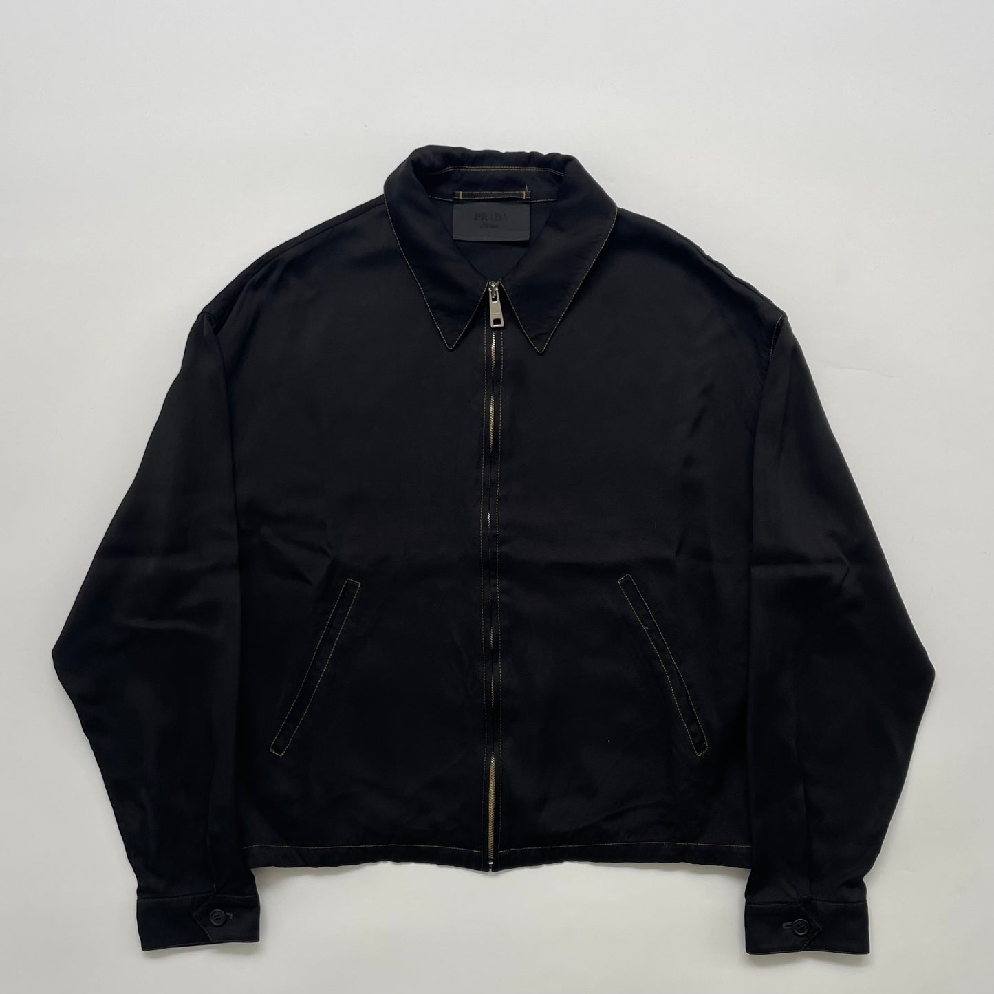 2017ss prada yellow stitch blouson M