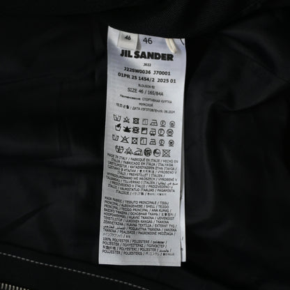 2025ss jil sander contrast stitching twill jacket 46