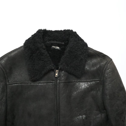 2006aw miu miu gemuine leather mouton jacket 48