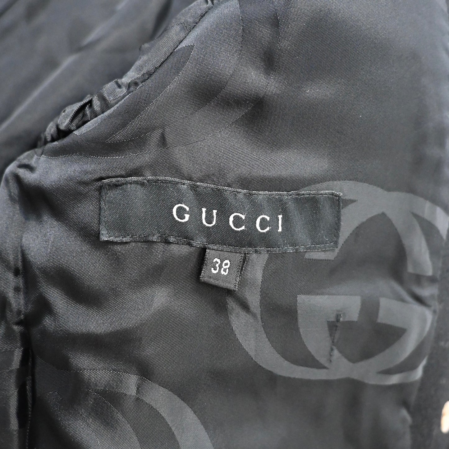 2004aw gucci asymmetric ribbon wool jacket 38 by Tom ford