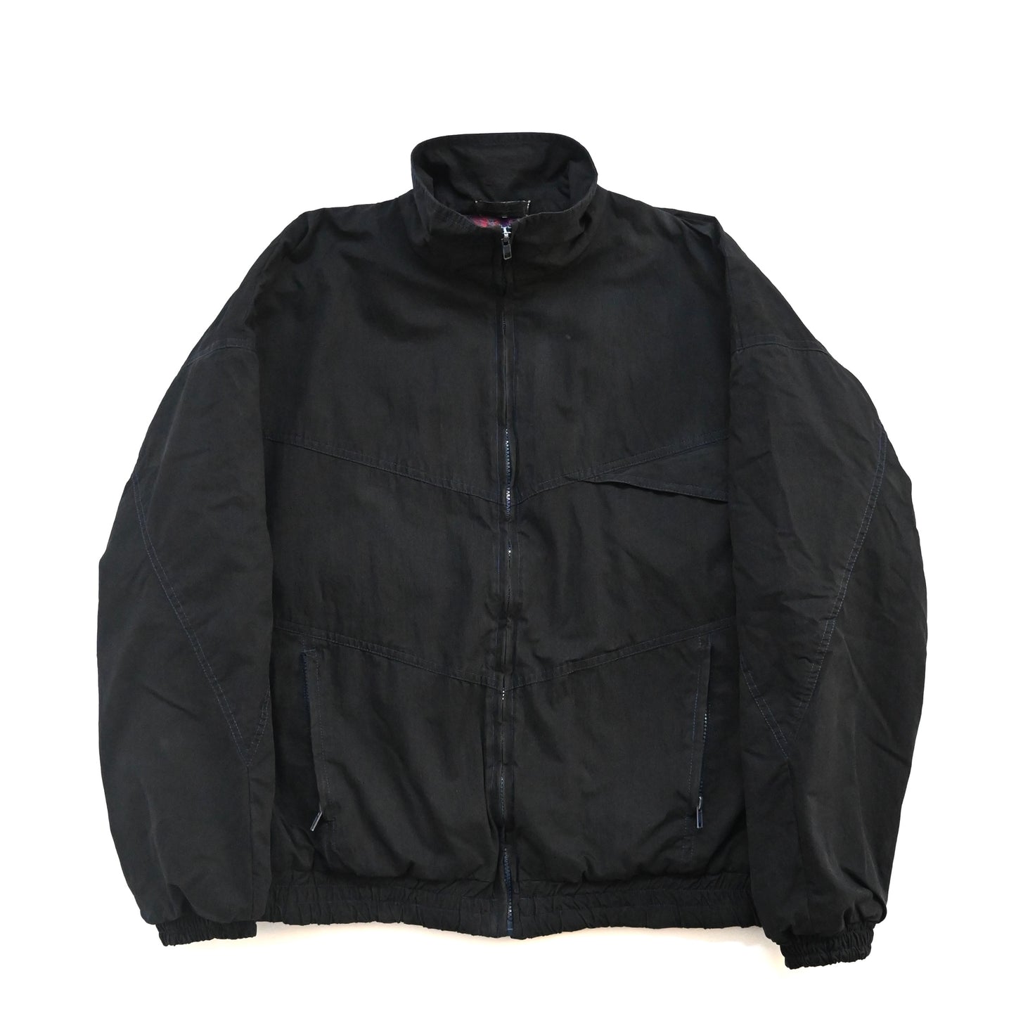 1990s giorgio armani cotton high neck blouson 50