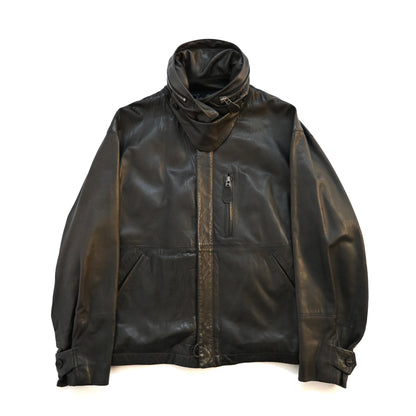 1992ss issey miyake lamb leather flight jacket L