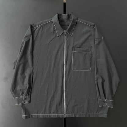 2021ss prada wool stitch shirt jacket M