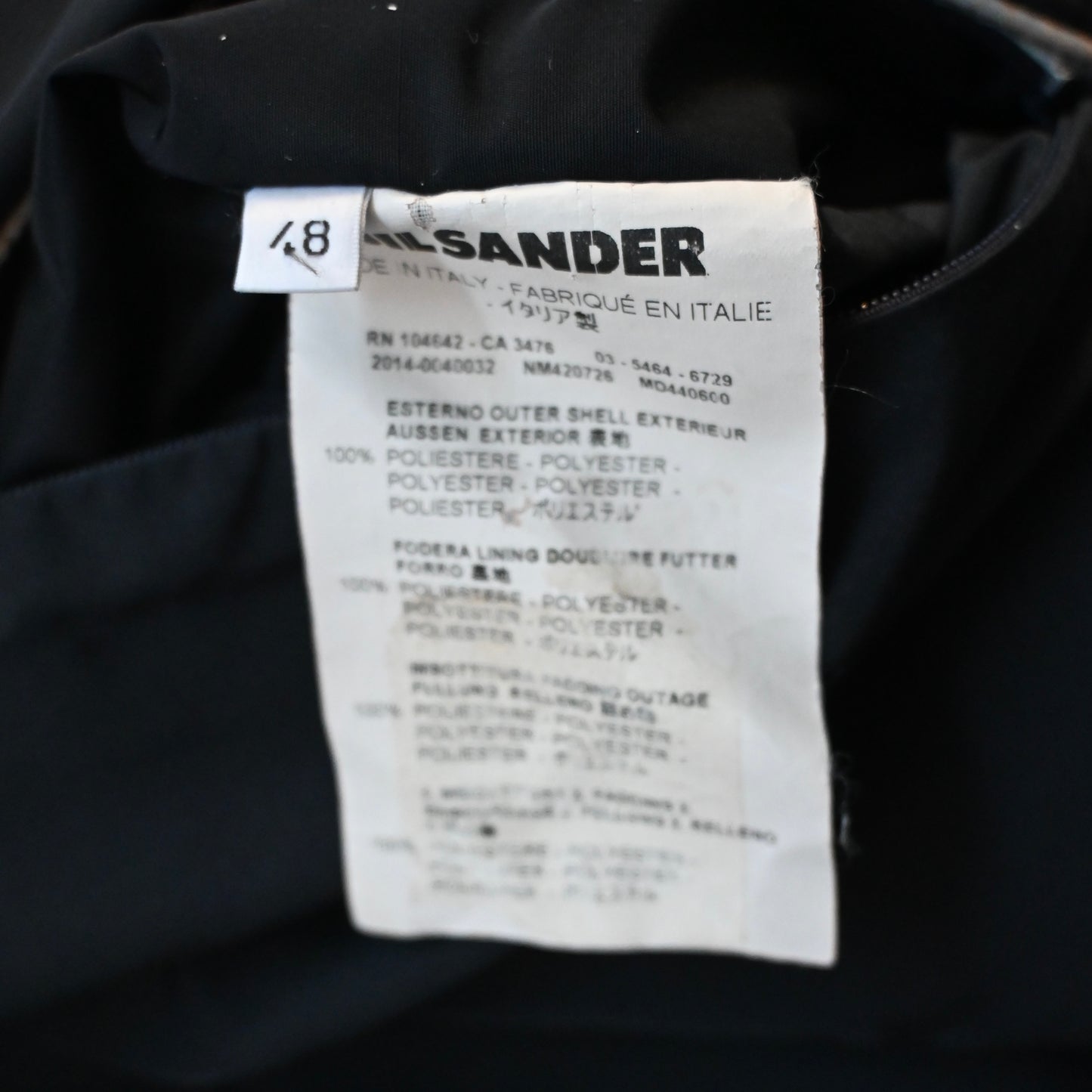 2014aw jil sander polyester padded jacket 48