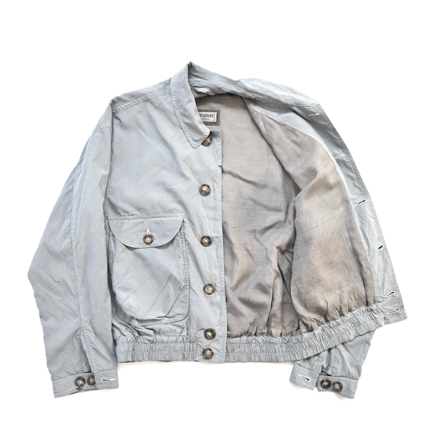 1990s giorgio armani nylon flight jacket 48