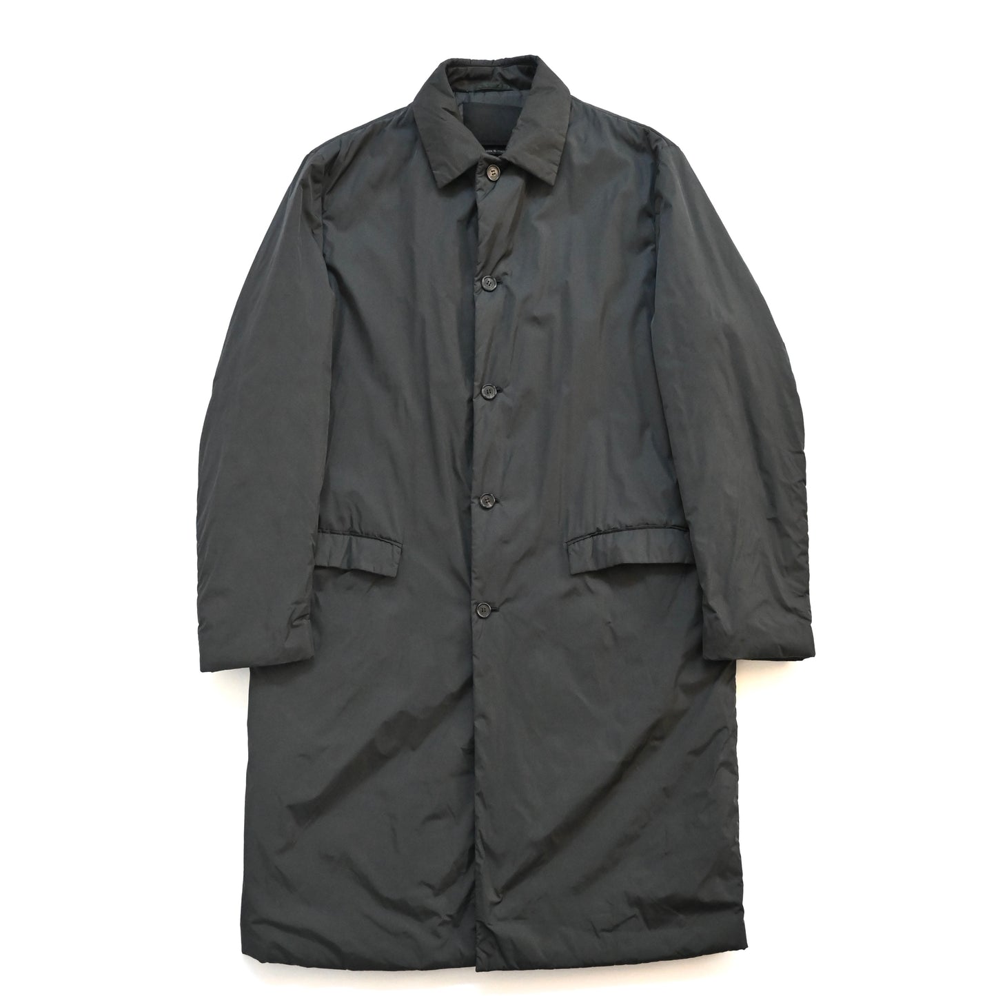 1998aw prada padded nylon long coat L