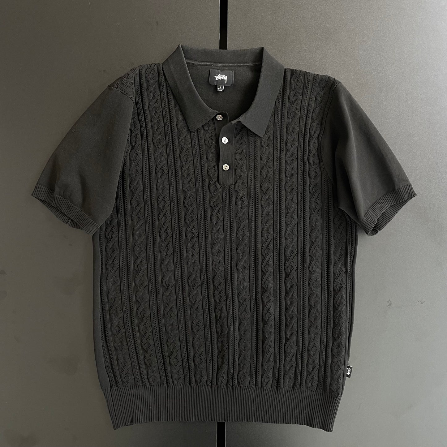 2020ss stussy polyester polo shirt L