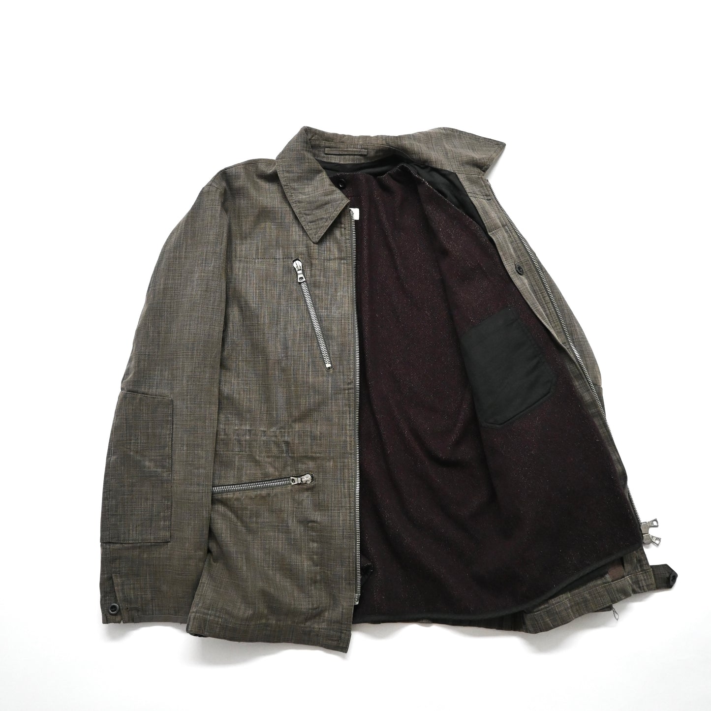 2000s dries van noten cotton zip jacket S