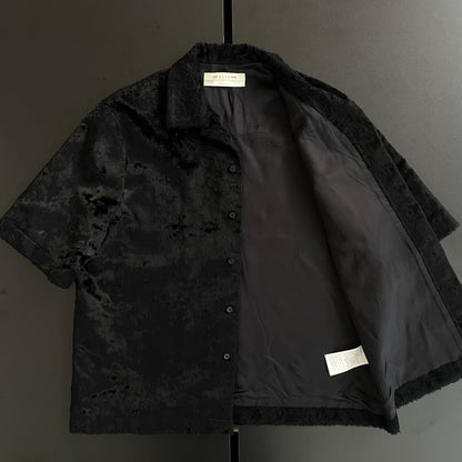 2021ss 1017 alyx 9sm  camp collar faux pony hair shirt 46