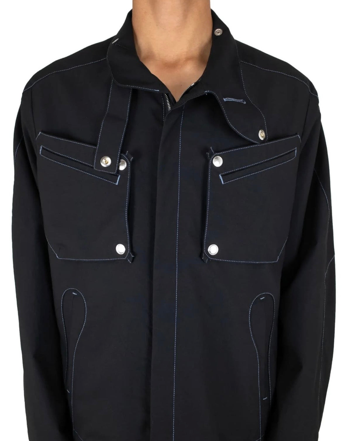 2023aw kiko kostadinov kk jacket 08 jet black 46