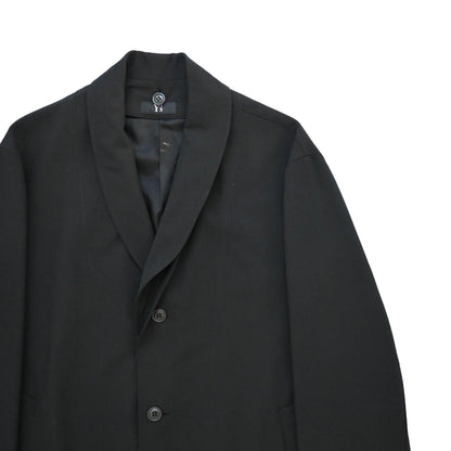 2001ss Y‘s yohji yamamoto collar docking wool coat M