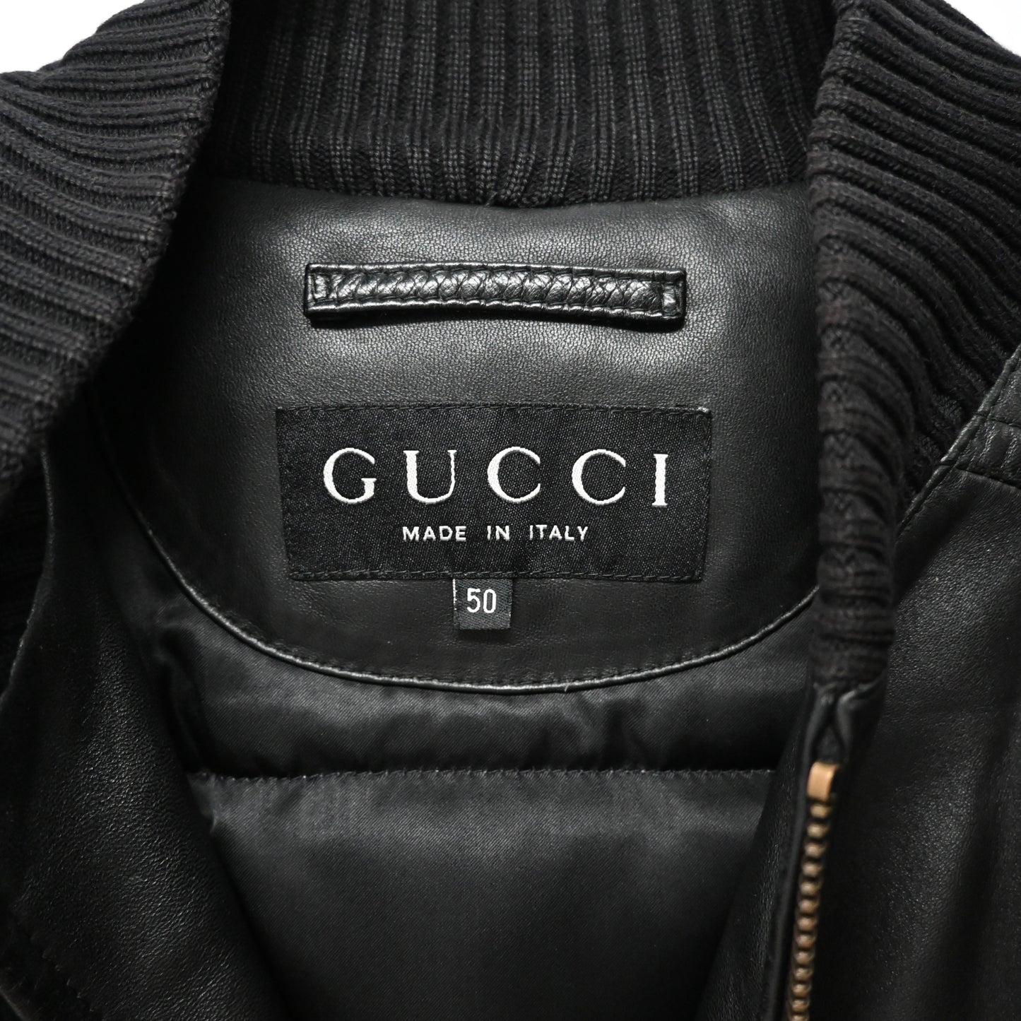 2000s gucci genuine leather bomber jacket 50 by Tom ford
