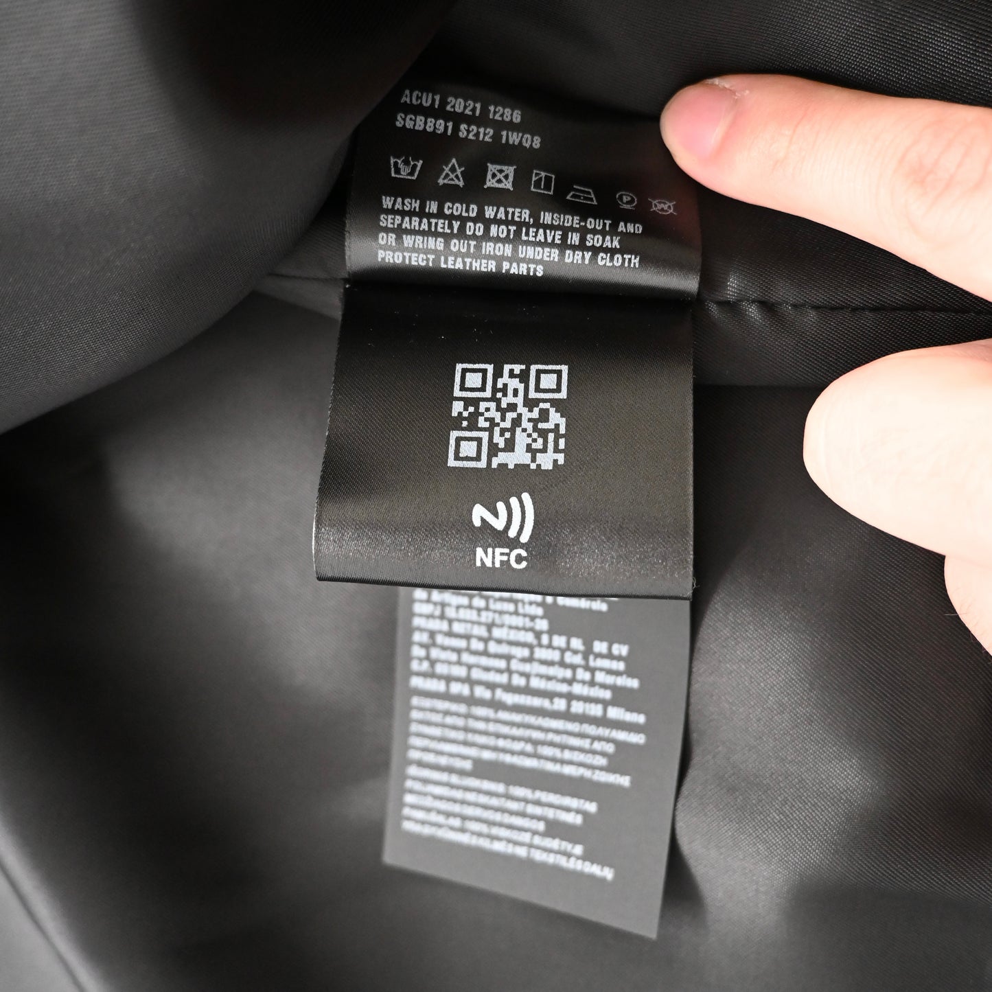 2021aw prada spg891 re nylon long coat L  by raf simons