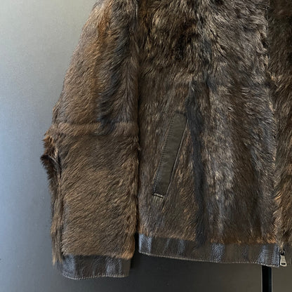 1990s gianfranco ferre fur jacket L