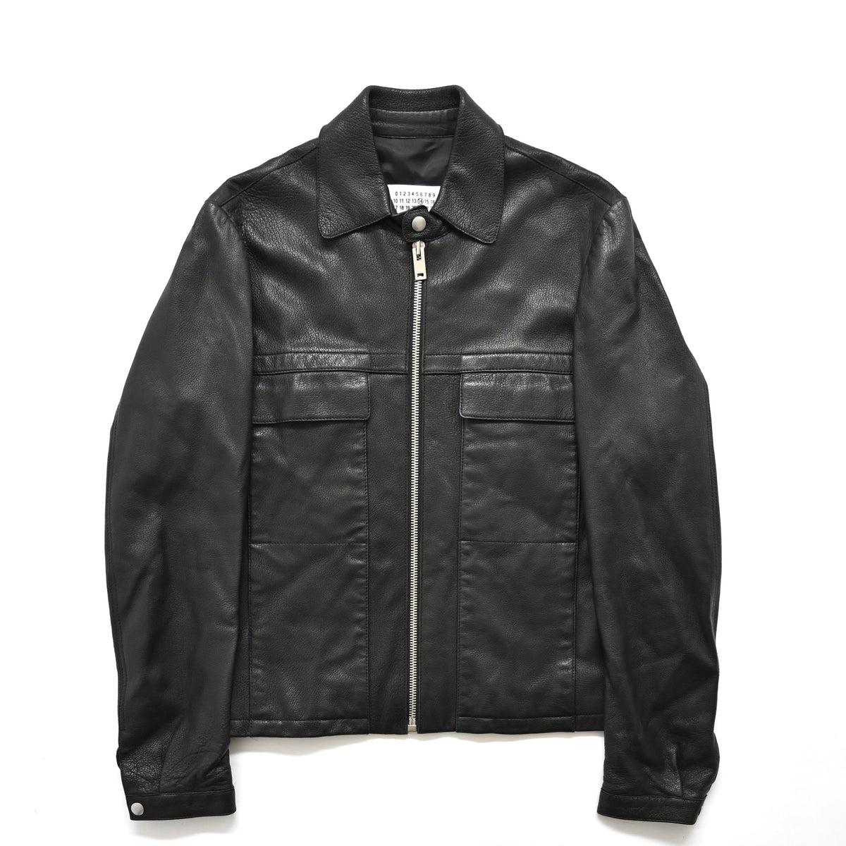 2017aw martin margiela front pocket leather jacket 50