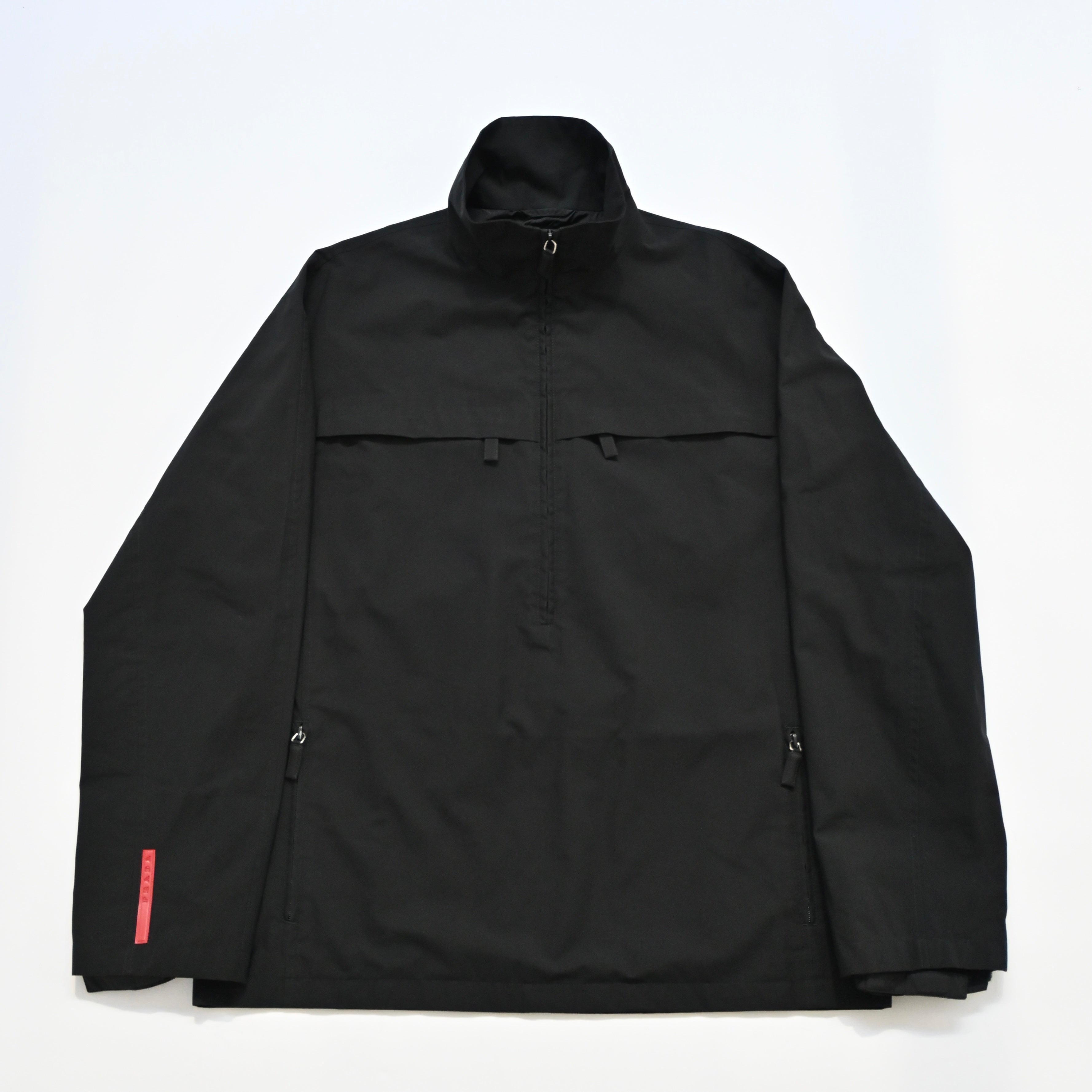 90s 1998SS PRADA ナイロンコート ベルクロ ジップアップ XL 1998ss prada half zip Gore-Tex blouson 50 – vexed_store