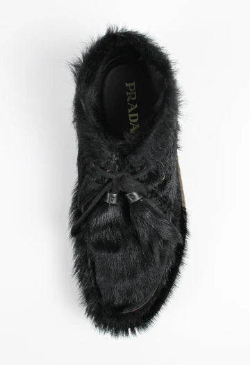 2017aw prada fur Moccasin shoes 7