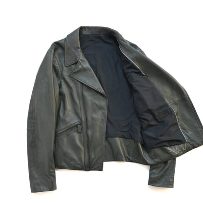 2014aw jil sander lamb leather riders jacket 52