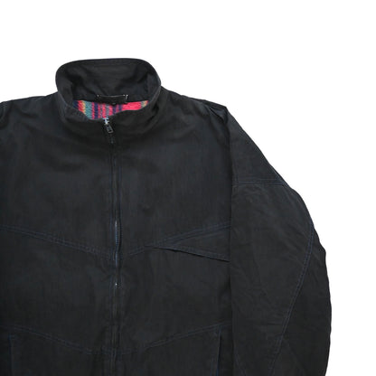 1990s giorgio armani cotton high neck blouson 50